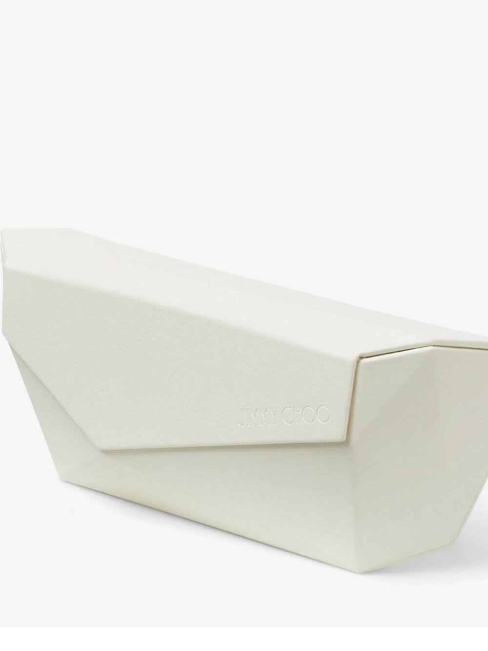 Jimmy Choo Sunglasses Case Set–Ivory Hard Case, Box & Cleaning Pouch /NWT - Picture 2 of 3